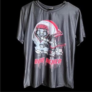New Mexico Lobos football black T-Shirt